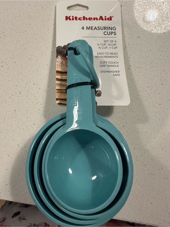 KitchenAid Other - KitchenAid Aqua Blue 4-Piece Measuring Cup Set